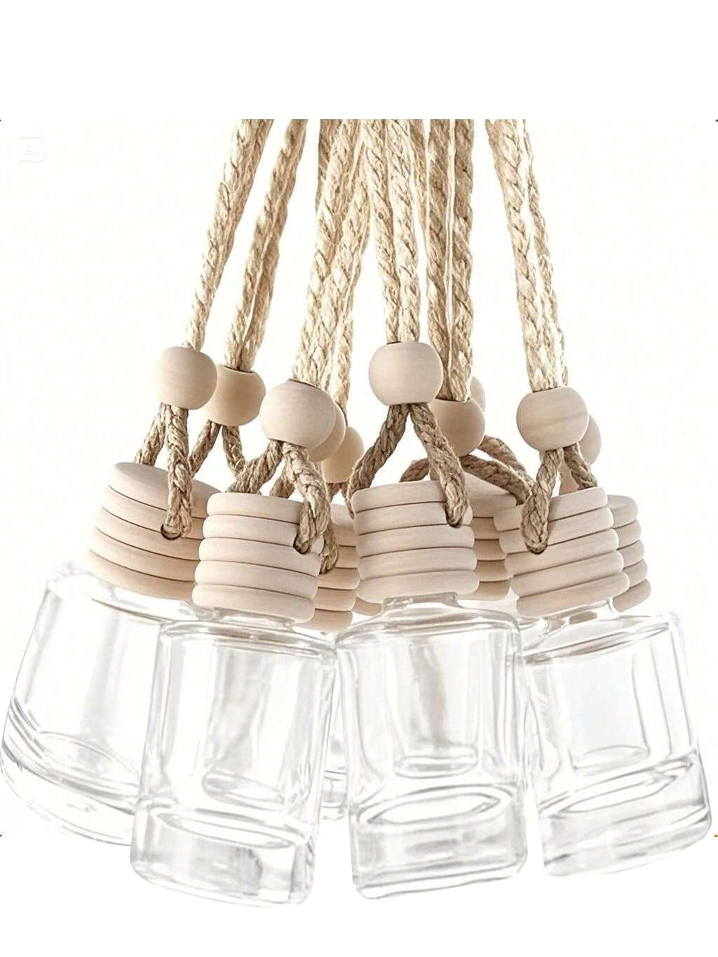 Oud Perfume Spray - 20pcs Hanging Car Freshener Empty Clear