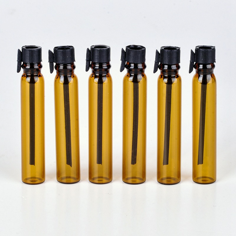 Perfume Fragrance Lab - 100pcs 1/2ml Empty Mini Amber Glass