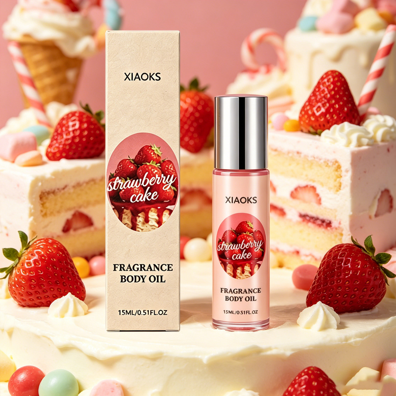 Perfume Fragrance Dupe - 1 Bottle of Strawberry Cake Sweet