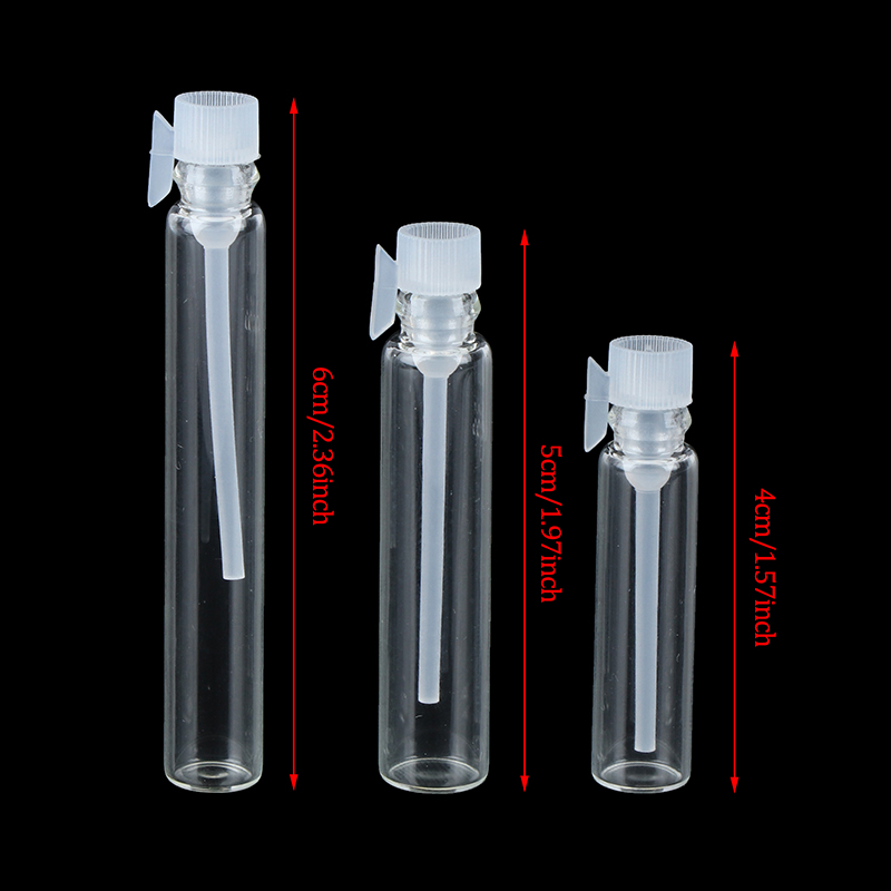 10PCS 1/2/3 ml Empty Mini Glas - Perfume Fragrance Lab ulasan dan harga