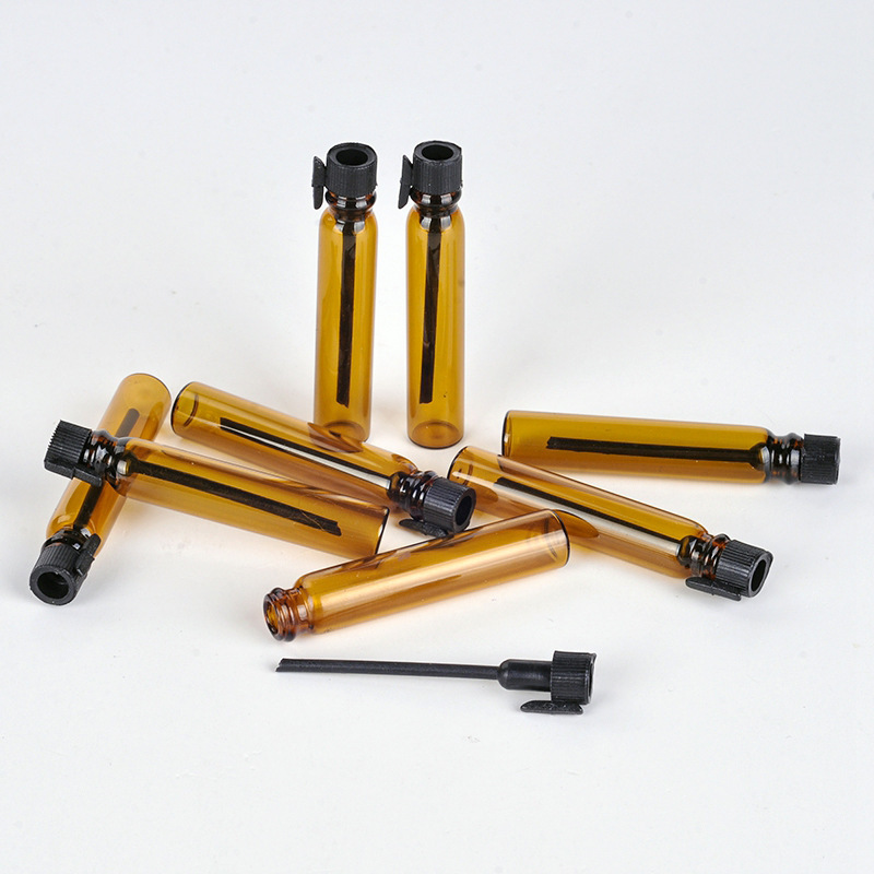 100pcs 1/2ml Empty Mini Amber  - Perfume Fragrance Lab ulasan dan harga