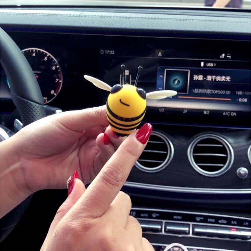 New Cute Bee Car Air Freshener - Perfume Fragrance Time ulasan dan harga