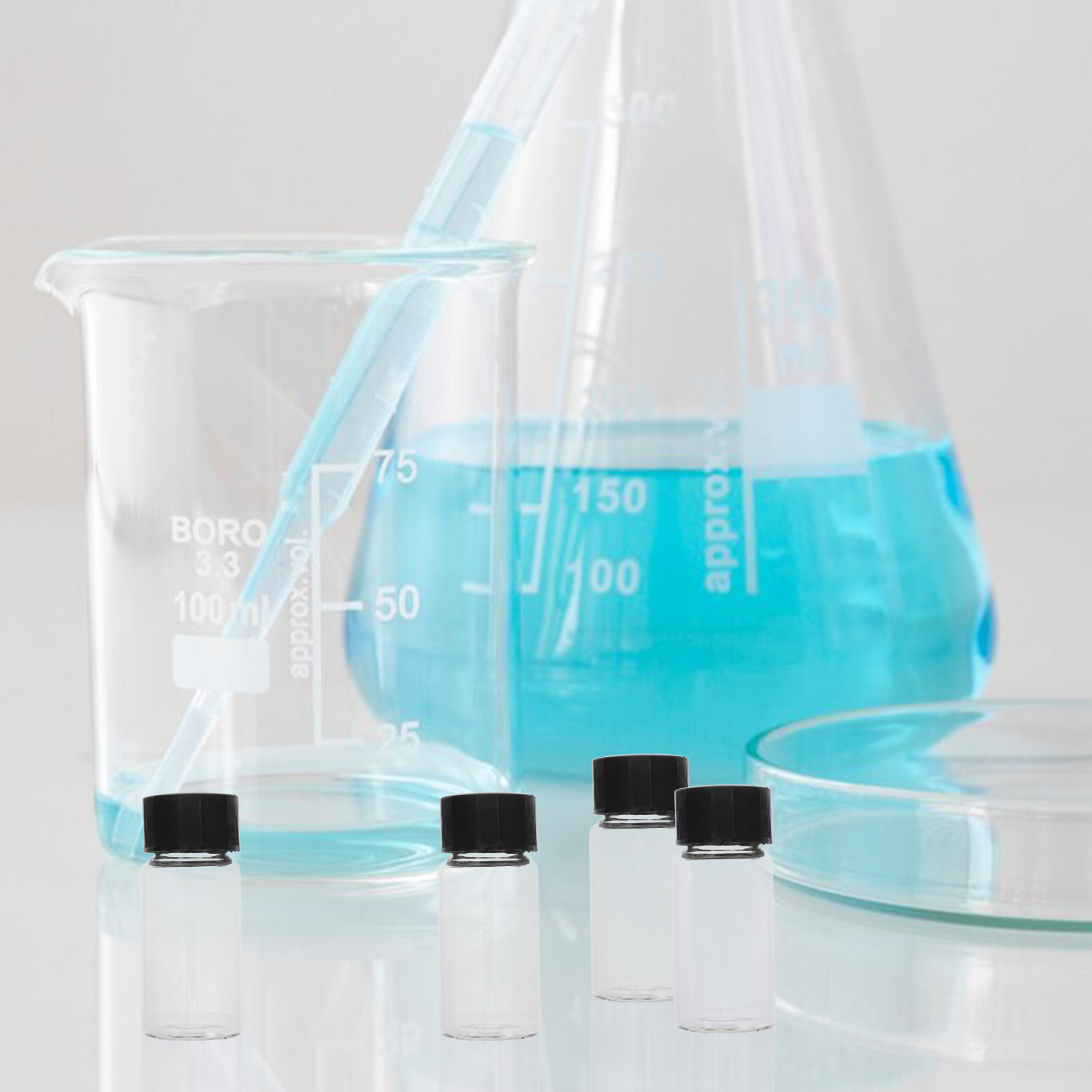 100Pcs 10Ml Clear Glass Sample - Perfume Fragrance Lab ulasan dan harga