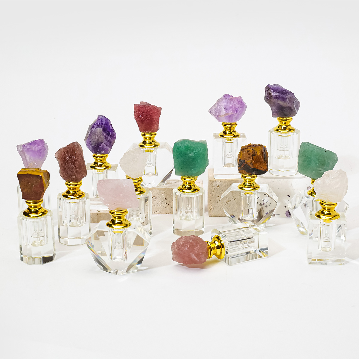1PC Natural Amethyst Crystal C - Oud Perfume Spray ulasan dan harga