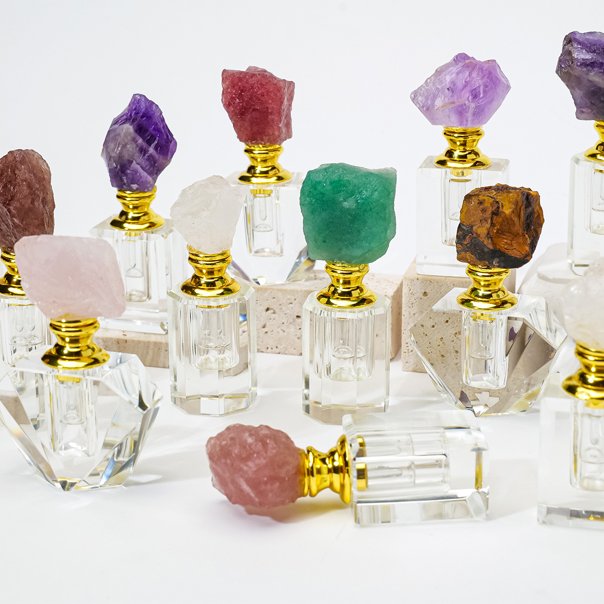 1PC Natural Amethyst Crystal C - Oud Perfume Spray ulasan dan harga