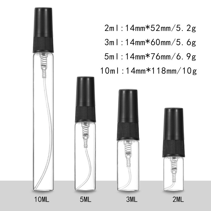 5Pcs/Pack 2ml 3ml 5ml 10ml Bla - Fragrance Atomizer Pump ulasan dan harga